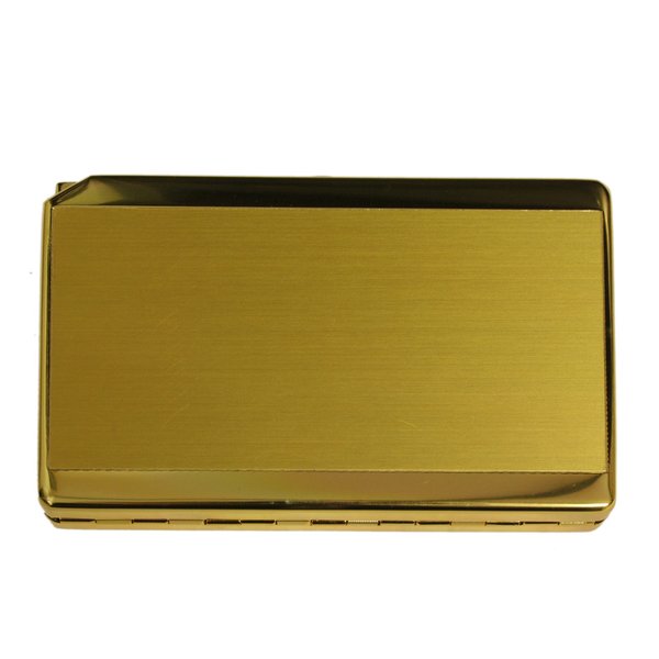 Knight cigarette case with built in gas lighter - Gold