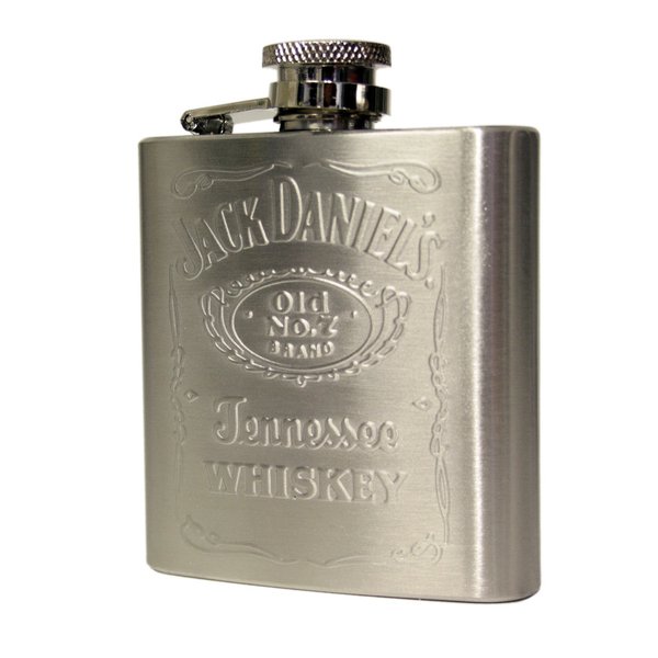 2.5oz Jack Daniel's stainless steel hip flask