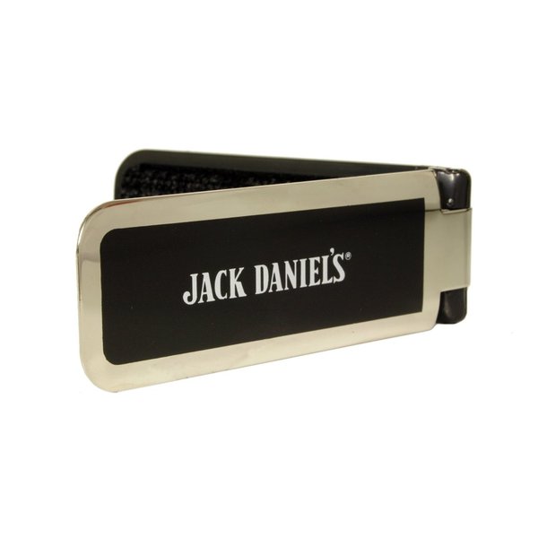 Jack Daniel's travel clothes brush black and chrome
