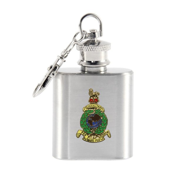Royal Marines 1oz keyring hip flask