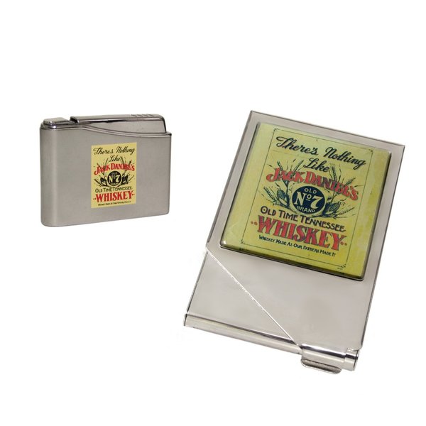 Jack Daniel's Nostalgia gift lighter and cigarette case