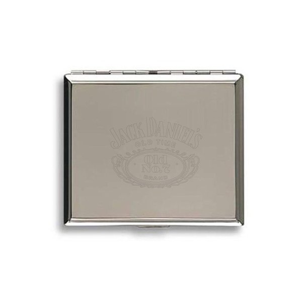 Jack Daniel's polished chrome cigarette case